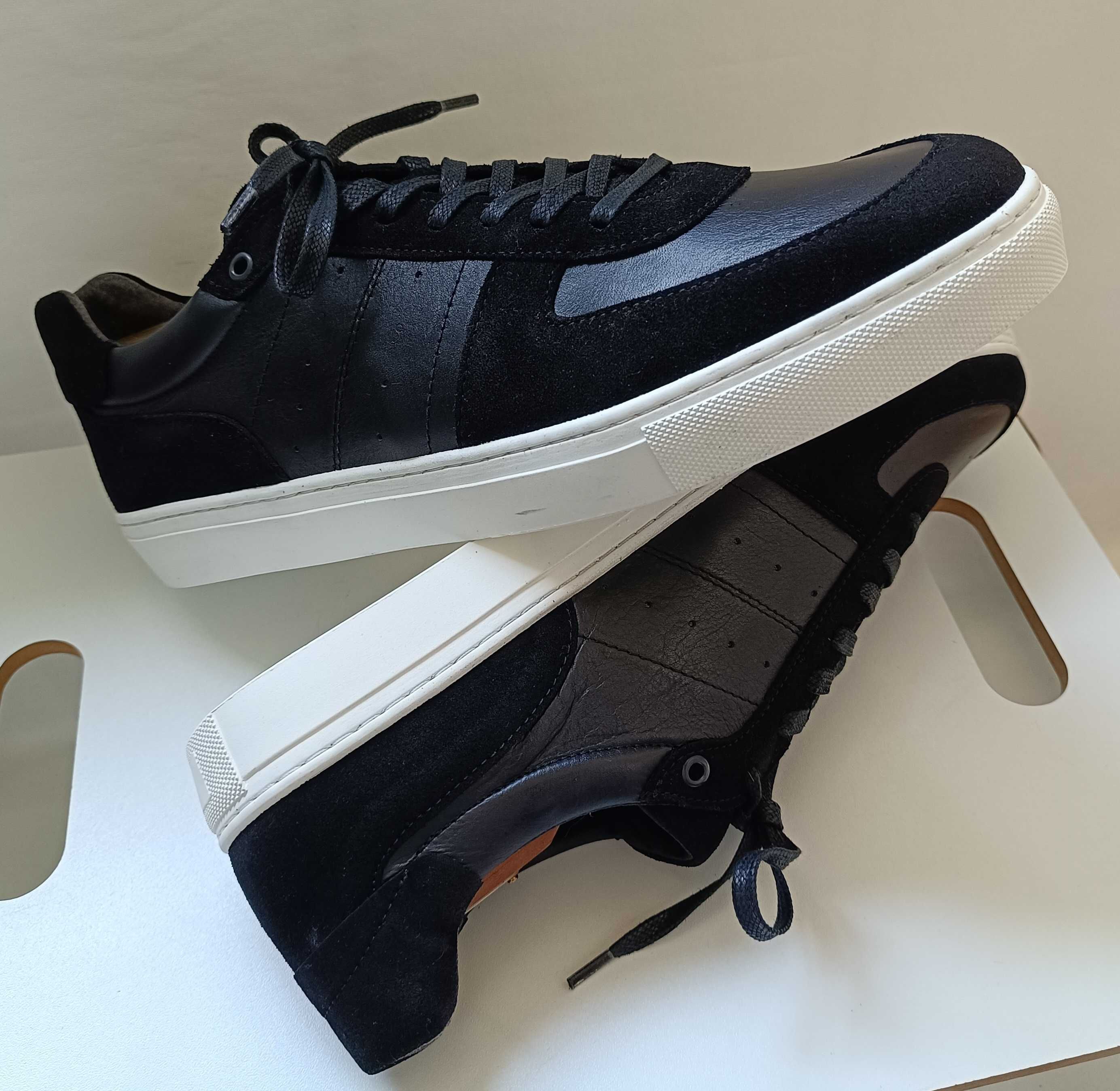 Pantofi sport casual 45 premium Tommy Hilfiger UMO NOI piele naturala