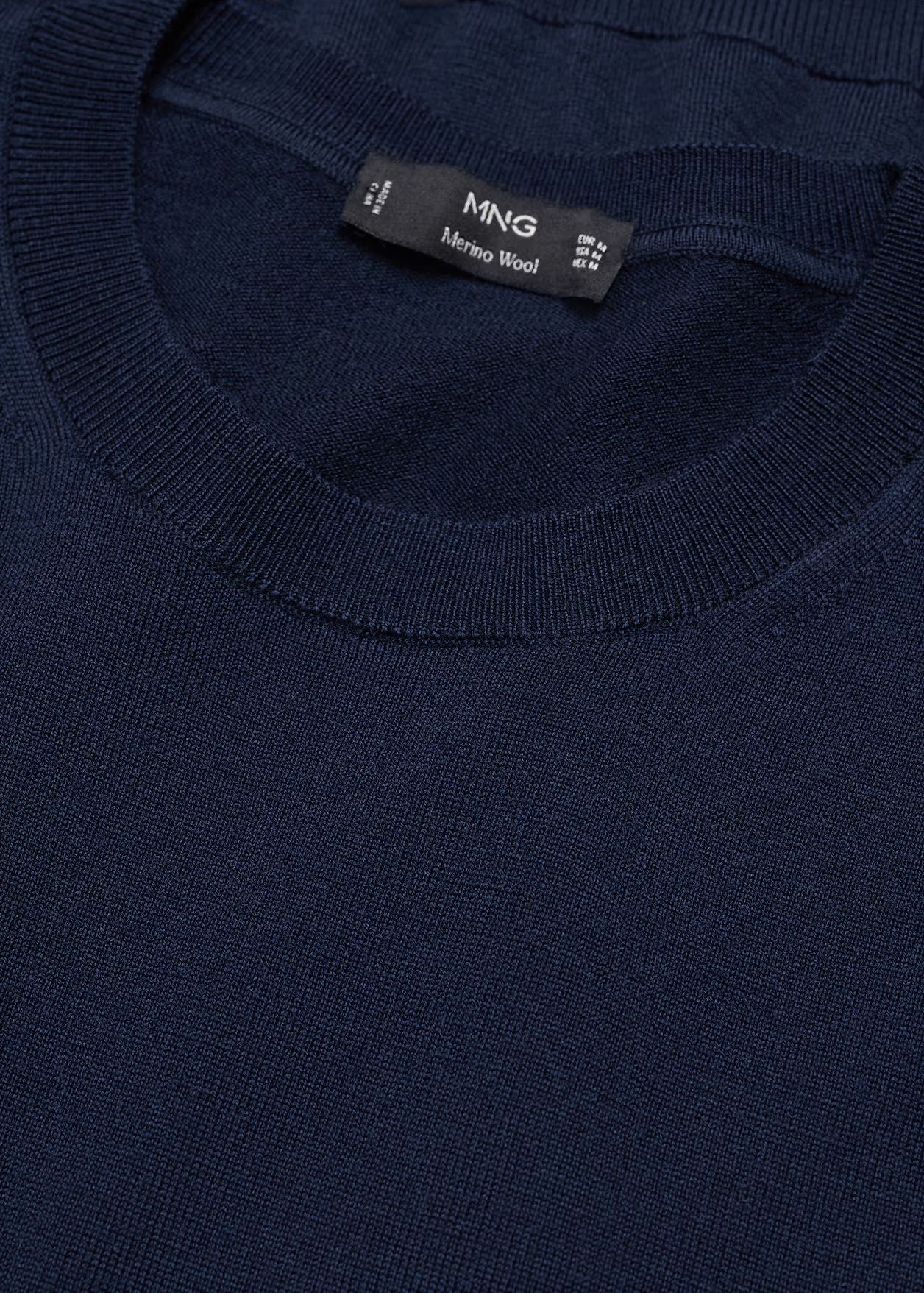 НОВ мъжки пуловер Mango L размер 100% merino wool