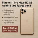 iPhone 11 Pro Max Gold 512 GB !!! – Stare impecabilă