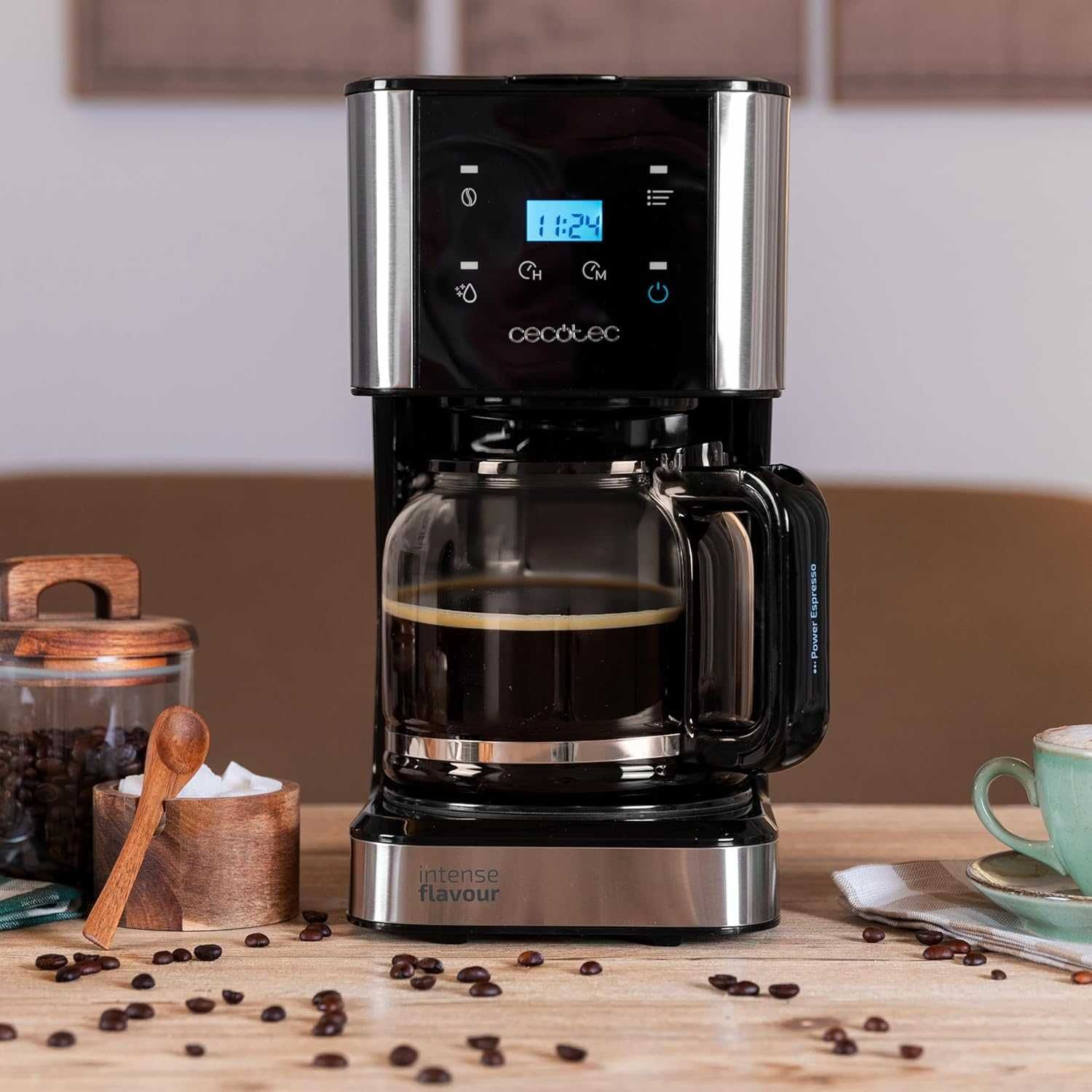 Кафемашина Cecotec Coffee 66 Drop & Touch от Goteo, 12 чаши, 950 W
