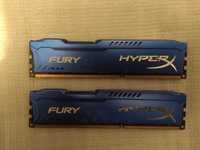 Продам ОЗУ HyperX Fury (HX318C10F/8), 16Гб (2*8), DDR3.