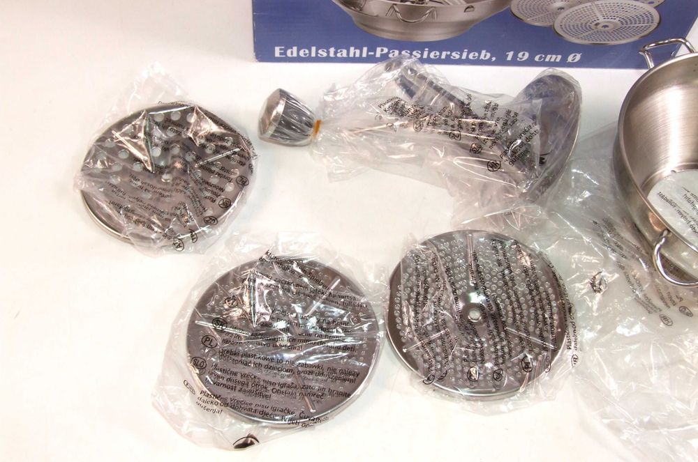 STORCATOR rosii, RAZATOR legume, PASATOR, inox, Made in Germany, NOU
