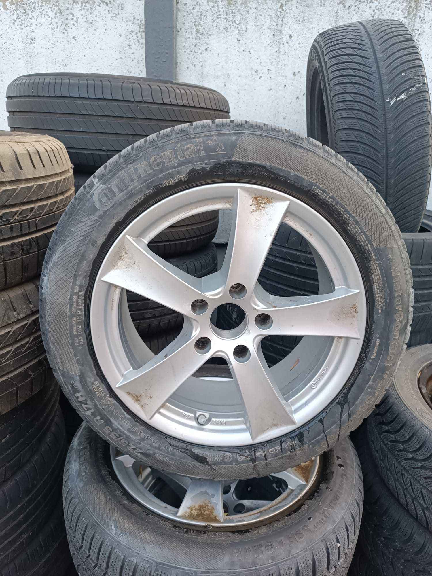 Jante Roti Bmw 5 Cauciucuri Iarna 225 55 17 5x120