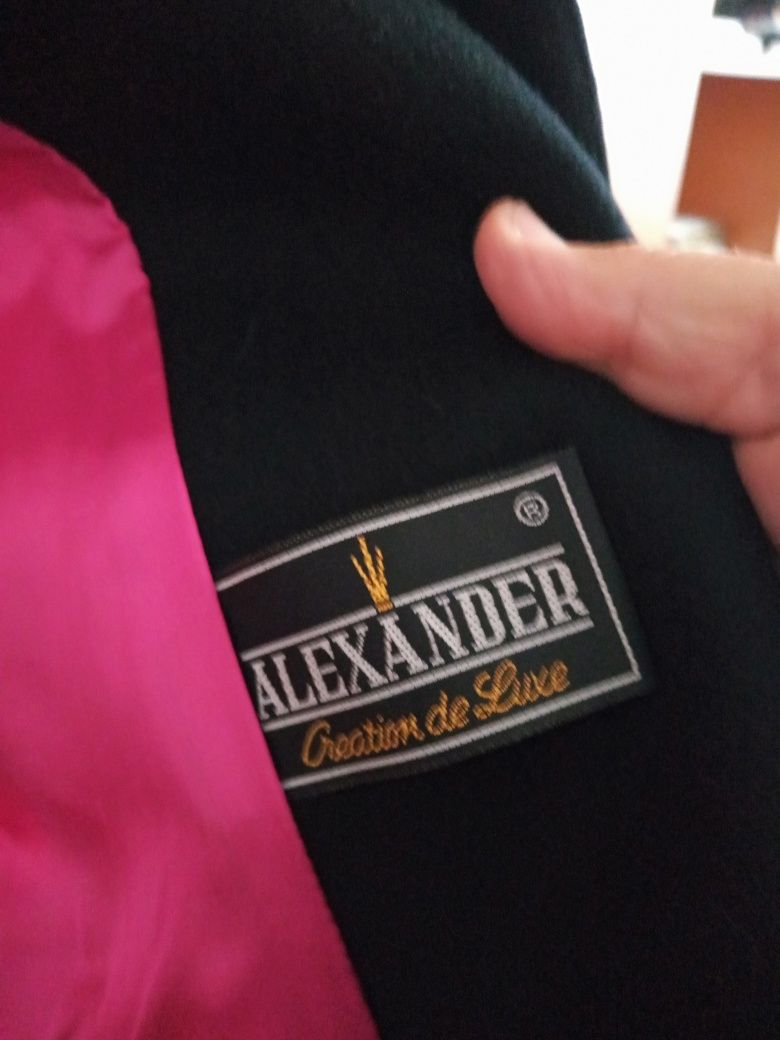 Costum dama ciclamen cu negru