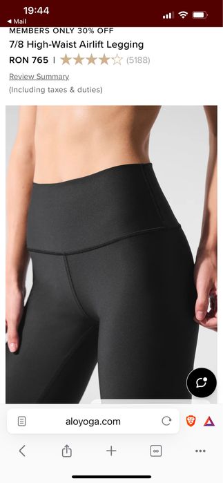 Vand colanti Alo Yoga