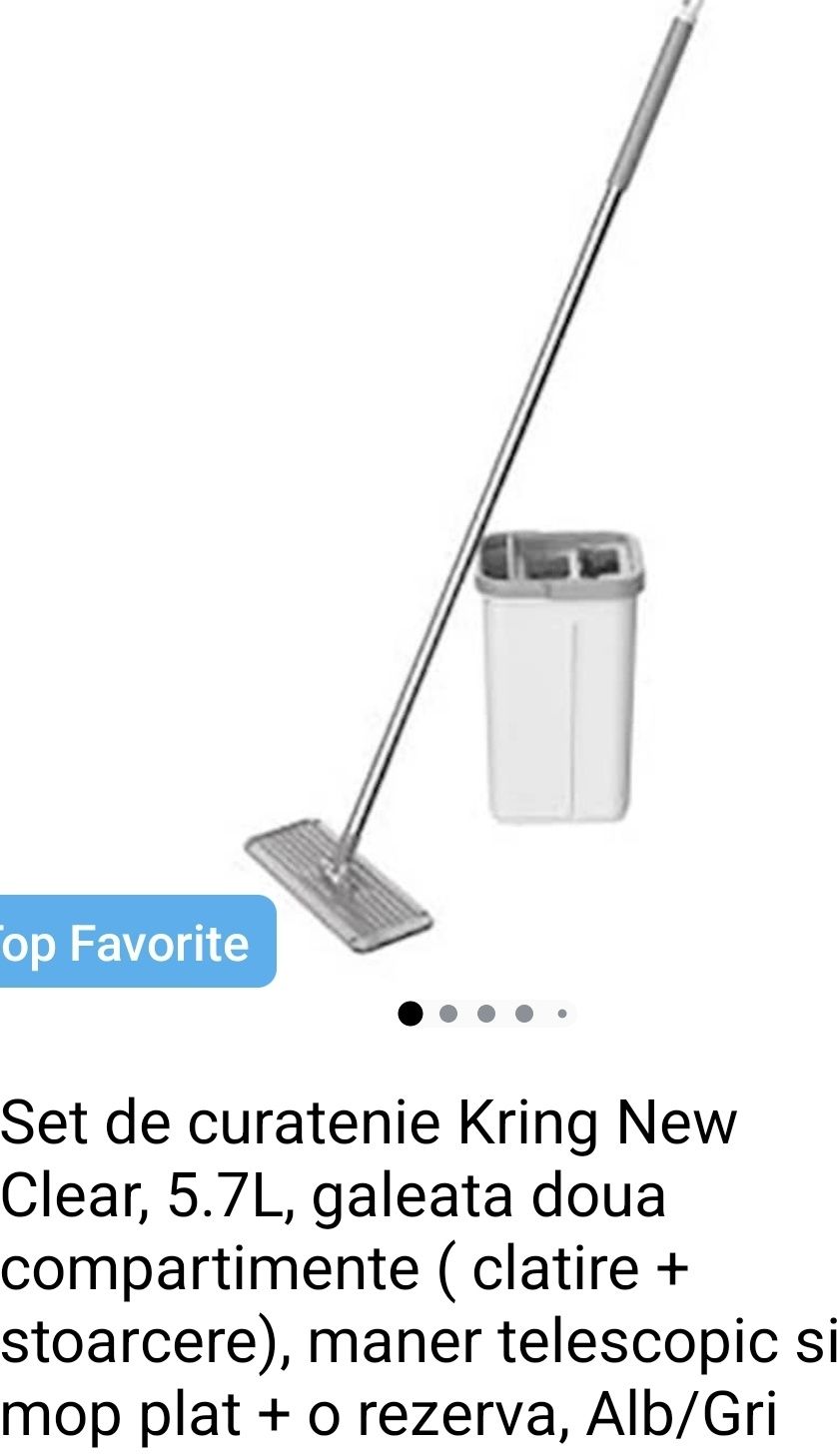 Set Kring galeată+mop