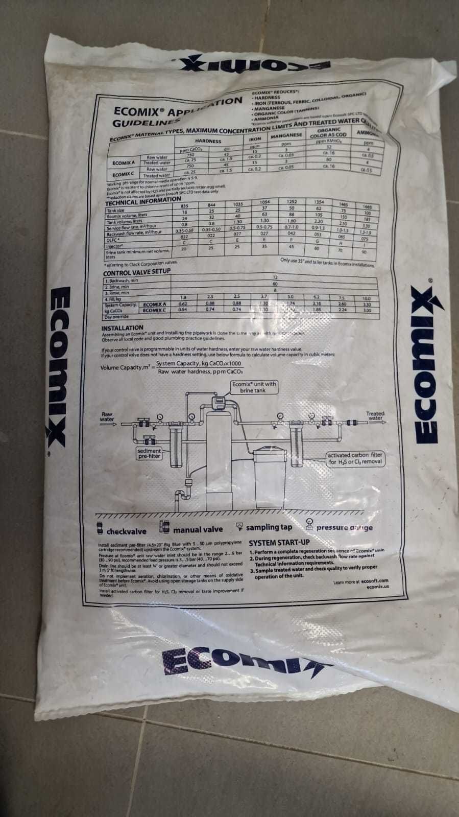 Rasina mediu filtrant ECOMIX A Type 12 litri