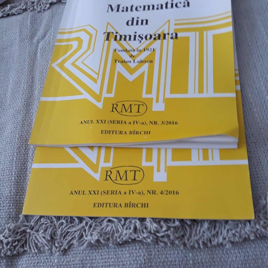 Lot " Revista de matematica din Timisoara", 12reviste
