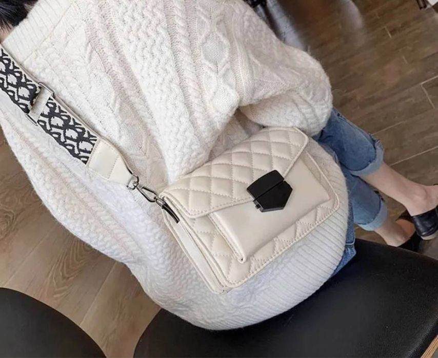 Женская сумка бежевая