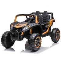 UTV electric copii 1-6 ani YSA Racing cu 2 locuri 4x4, Roti Moi Galben