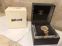 Ceas Dama Just Cavalli multe pietricele /Auriu