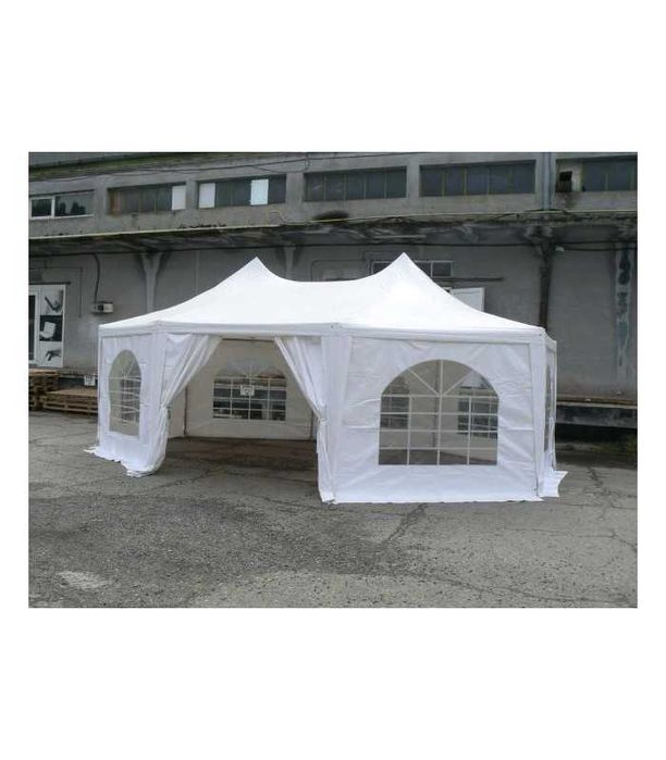 Pagoda 6,8X5m, 350 g/m² PVC, alb, CORTURI.24.RO