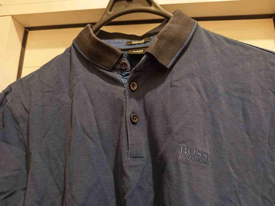 Оригинална фланелка с яка Hugo Boss
