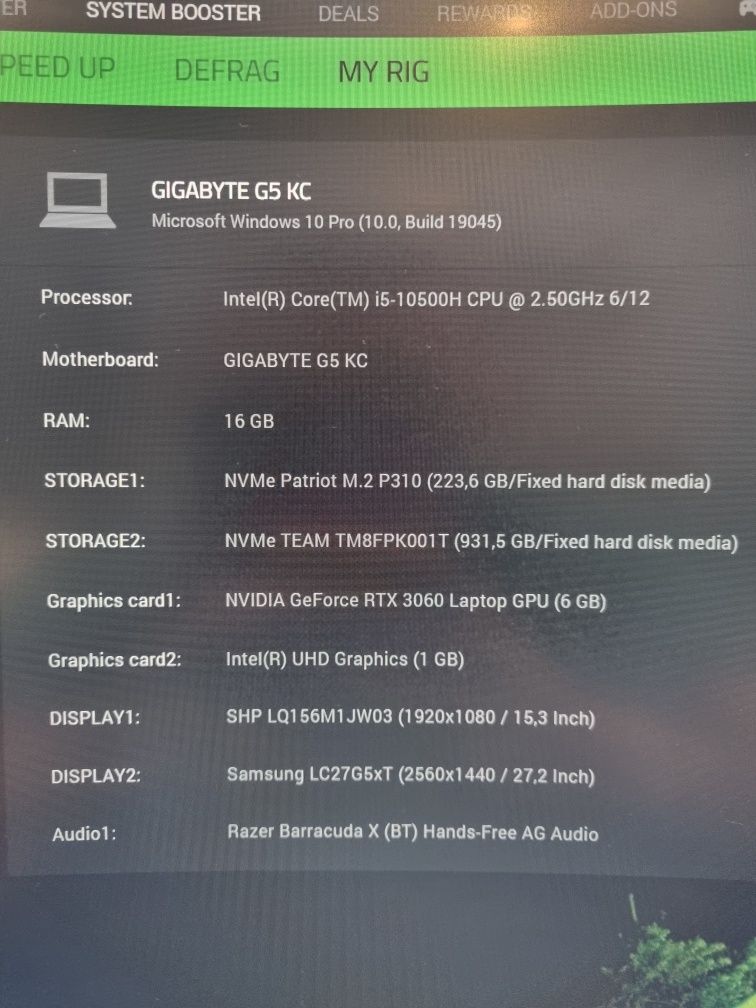 Геймърски лаптоп Gigabyte G5 - Rtx 3060, 240hz дисплей