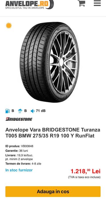 Vand cauciucuri de vară R19
