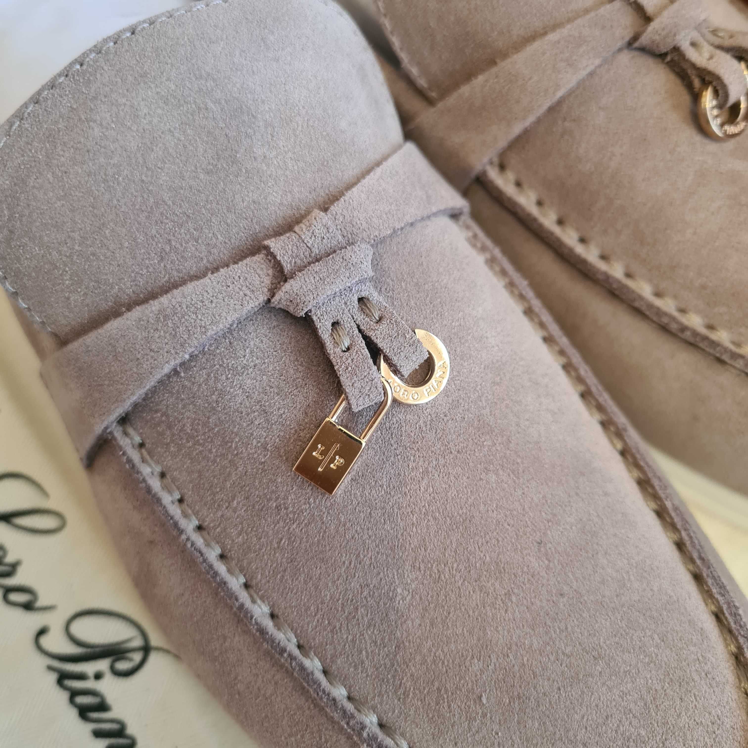 Mocasini Loro - size 38,39/piele naturala fina/premium/full pack video