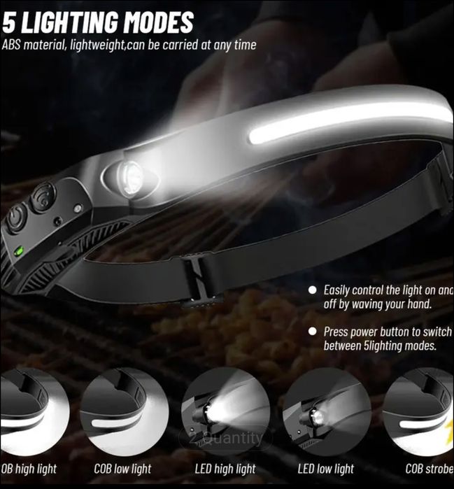 Челник лед фенер със сензор за движение