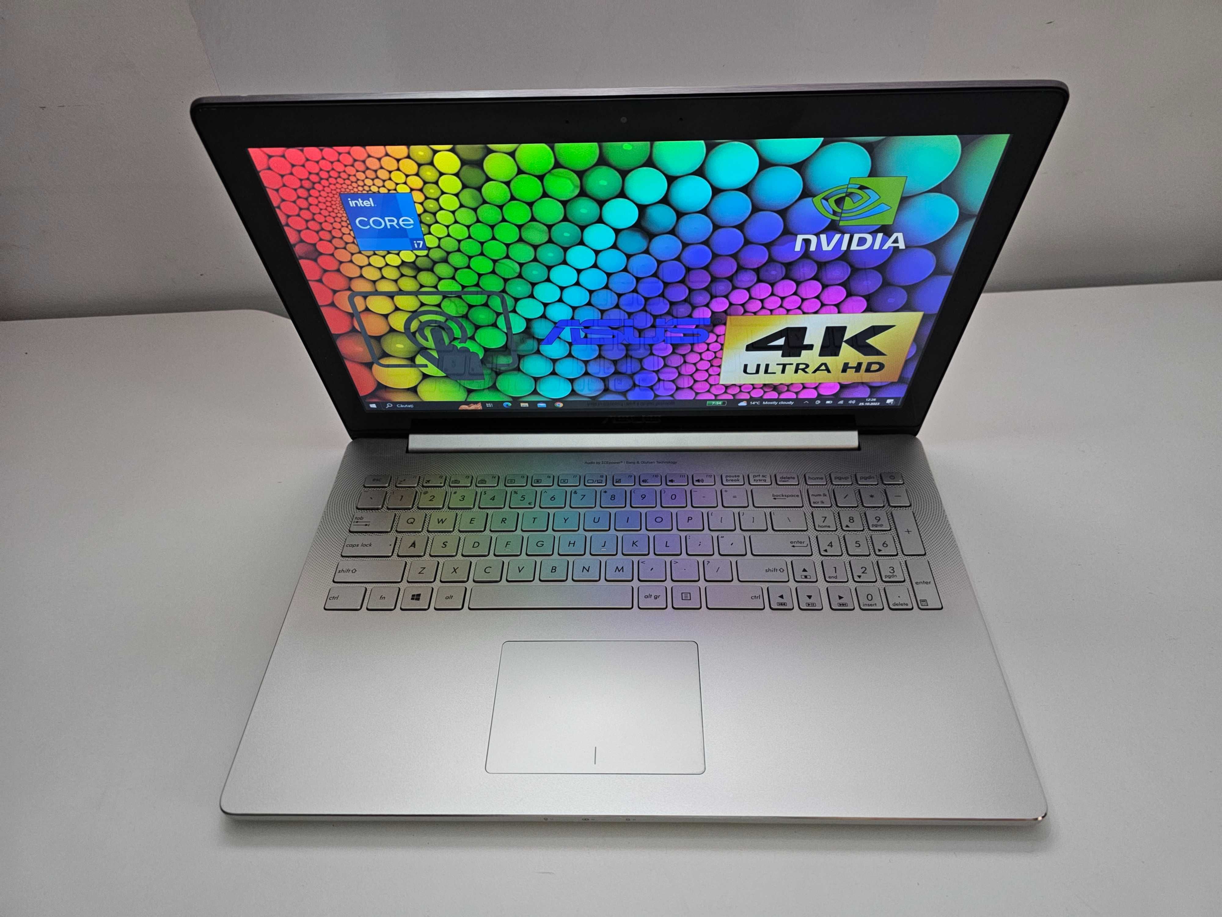 Laptop Asus Zenbook PRO 4K i7 40gb nVidia  GAMING iluminare . GARANTIE