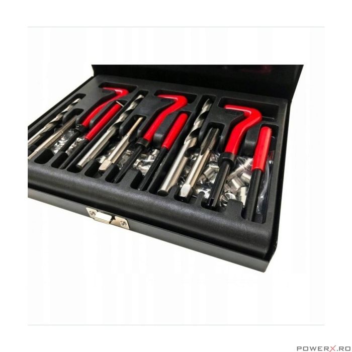 Set pentru reparat filete M6, M8, M10, 88 piese, Verke
