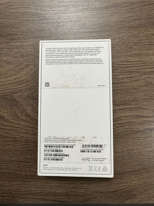 iPhone se 2020 64gb 100% yangi ochilmagan imei utkan ishlatilmagan