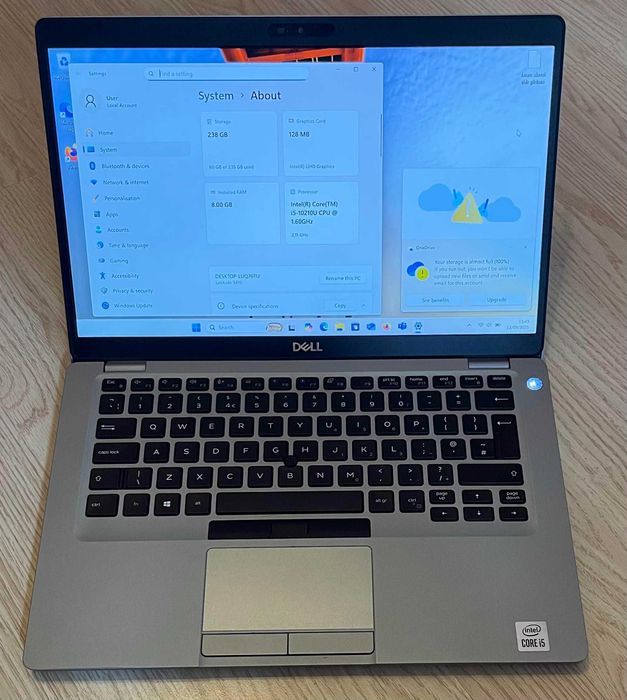 Dell 5410 i5-10210u 8gb 256gb 14” FHD ips лаптоп