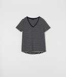 Tricou din bumbac dama. Tricou dungi