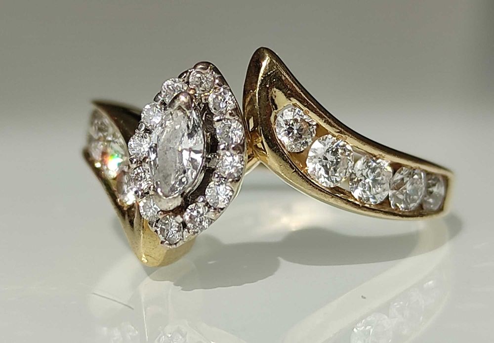 Inel aur 14k cu diamante 1.02ct