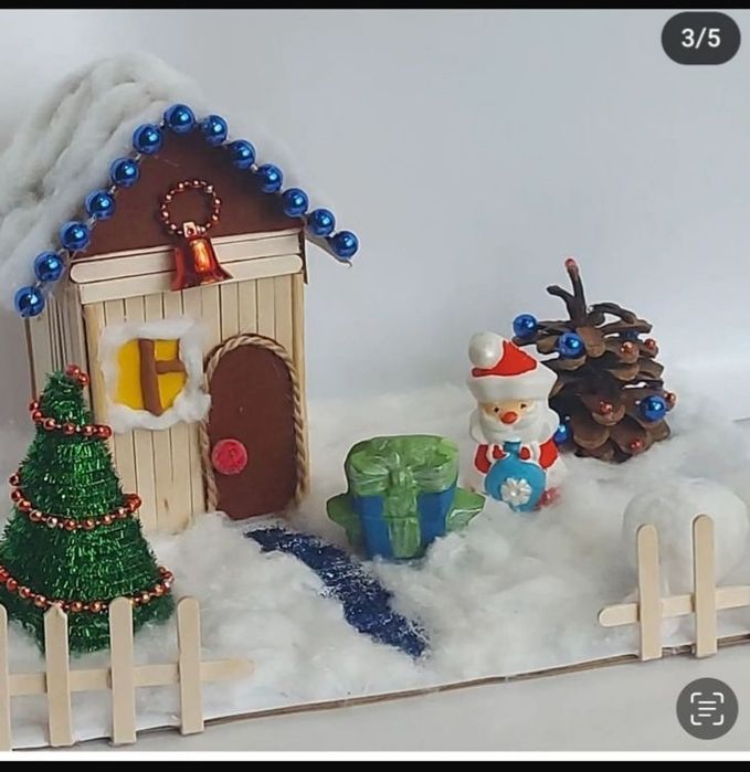 Поделки зимние в школу и детский сад