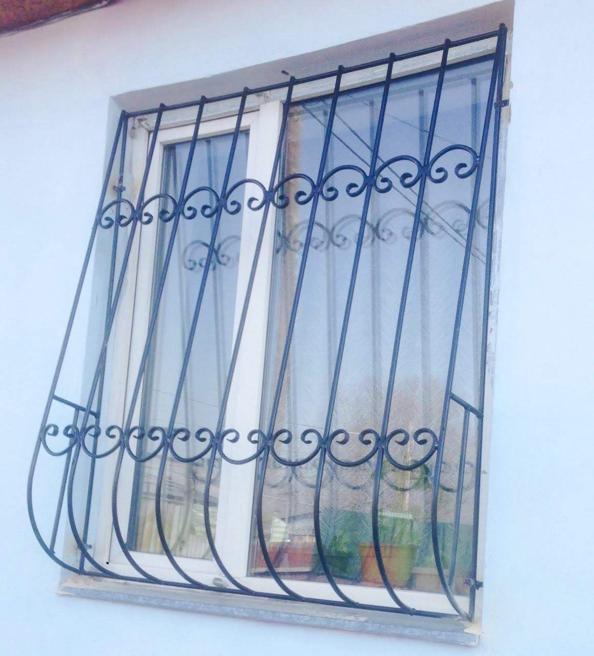 Решётки на окна, балкон и двери металлические кованные