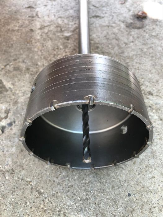 Carota freza pentru beton BCA sau caramida 120mm cu prelungitor 35 cm