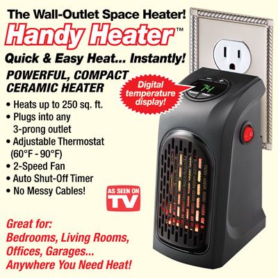 ТВ ХИТ 400W Handy Heater отоплителна печка духалка мини климатик парно