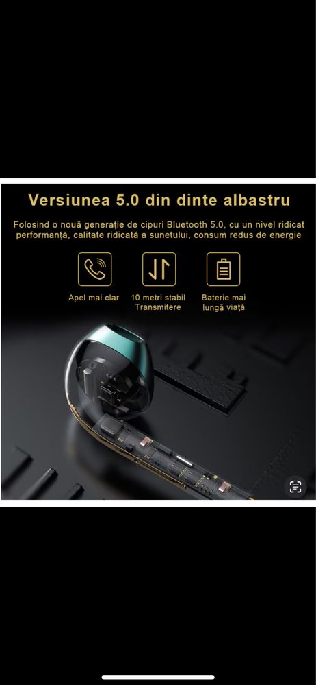Căști Wireless TWS Bluetooth 5.0
