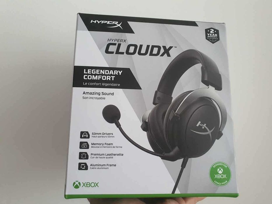 Casti Gaming HyperX CloudX Xbox Series S/X & PC microfon Nou Sigilat