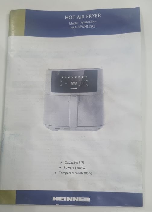 Friteuza cu aer cald  / air fryer Heinner