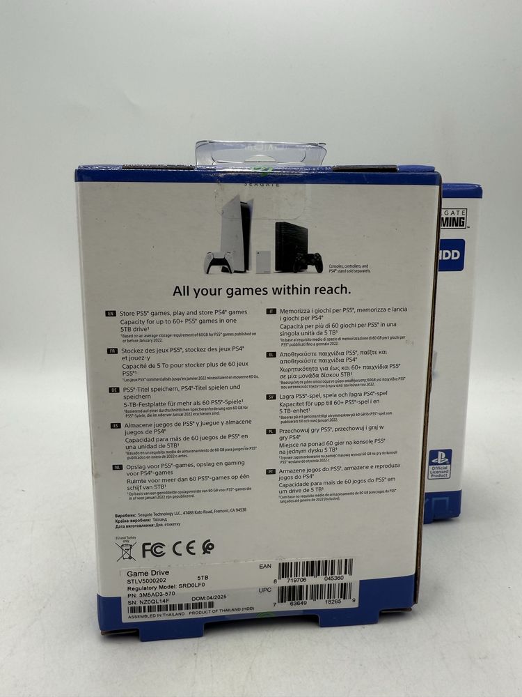 HDD Extern Seagate Game Drive, Pentru PlayStation 4 si 5, 5 Sigilat VI