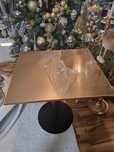 Blat Masa Gold INOX Restaurant,Bar ,Cafenea 45x45x72cm