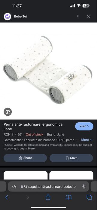 Suport anti rasturnare bebe