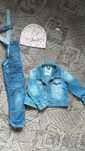 Salopeta H&m,  geaca de blugi  92