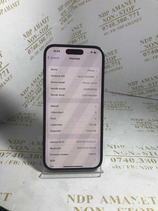 NDP Amanet Calea Mosilor 298 IPHONE 14 PRO (44721)
