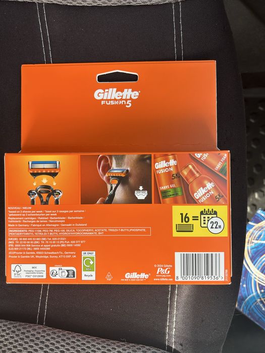 Set 16rezerve Gillette Fusion5