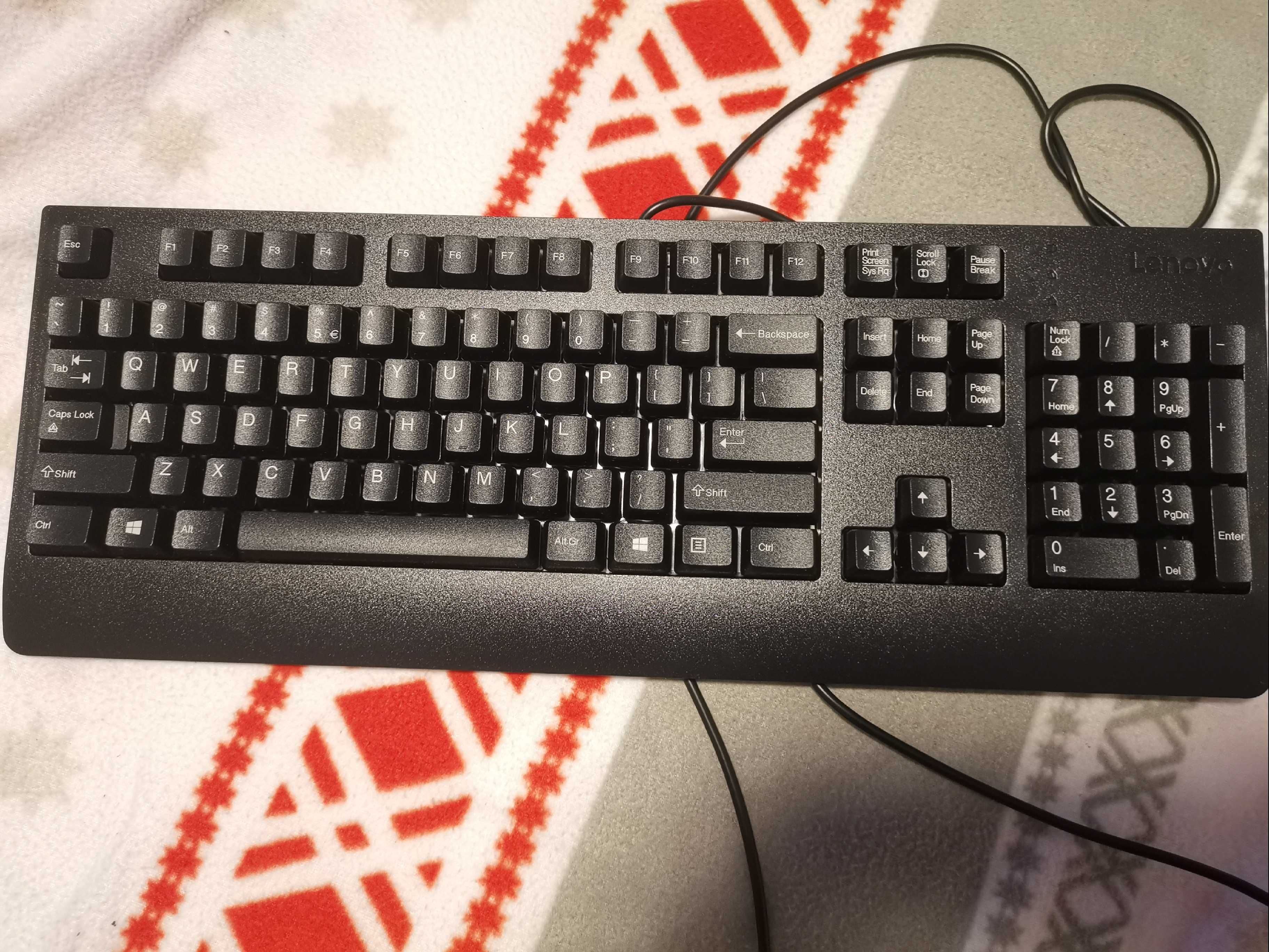 Tastatura  noua USB, Lenovo, Negru
