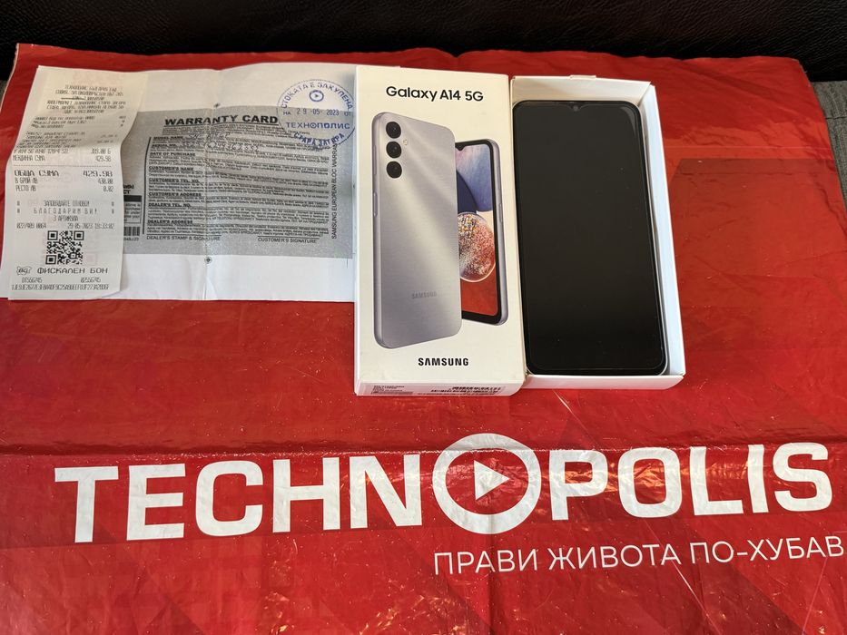 128GB Samsung A14 5G Гаранция Technopolis 2025 Silver