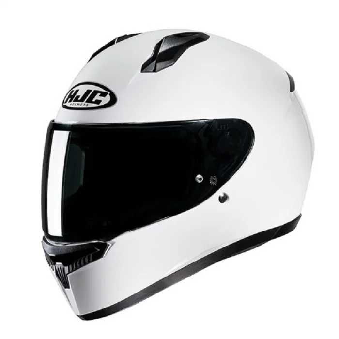 Casca Moto HJC C10 alb lucios  – Integrala NOU
