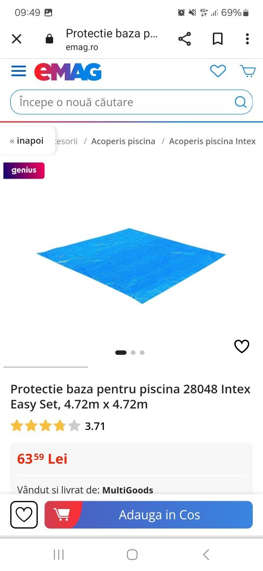 Vând piscină intex