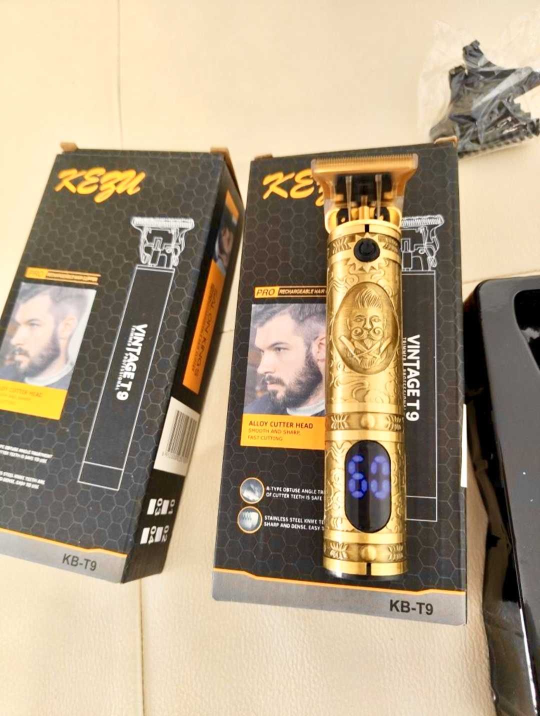 Masina de tuns și ras barba, Electrica, Profesionala, Otel, 4 capete