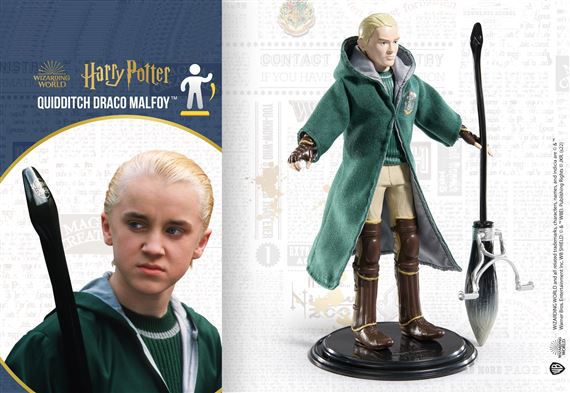 Figurina Draco Malfoy articulata, editie de colectie, 18 cm