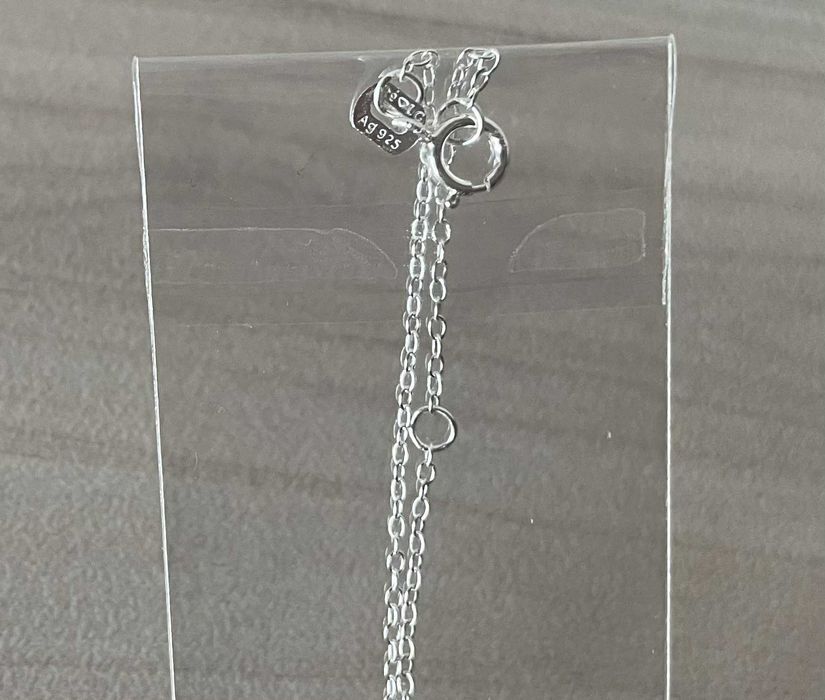 Сребърен синджир Сърце и Безкрайност