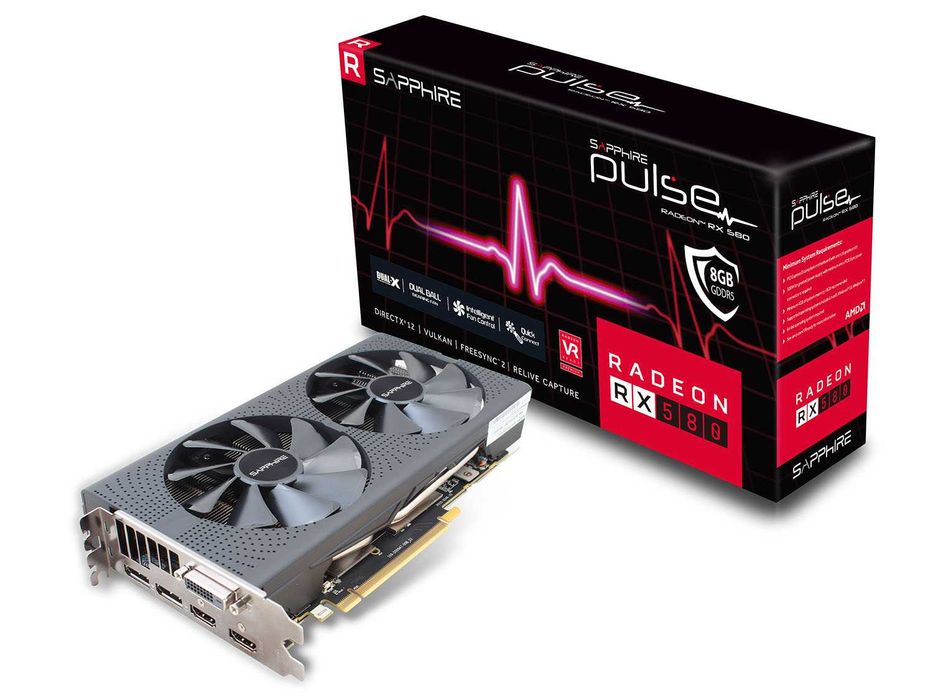 Видео карта - RX 580 8GB Sapphire Pulse с 2г. гаранция