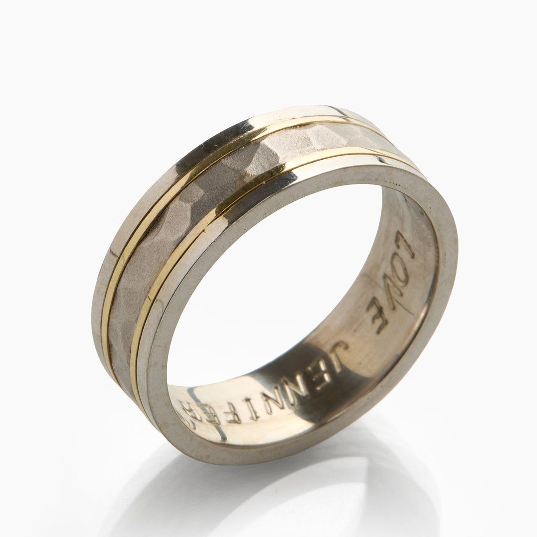 Inel PLATINĂ & AUR 14k , Canada , 9.36 grame