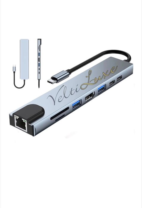 Vand hub adaptor multiport 8 in 1